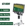 G1600 G1200 Digital Microscope 12M 1-1600X Magnification Microscope 9inch LCD Photo Video Playback Mode 16 Languages Microscope (Color : G1600 No Light, Size : US Plug) view 2