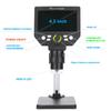 Digital Microscope for Soldering 4.3 Inch Large Base LCD Display 8MP 1-1000X Continuous Amplification Magnifier (Color : Al and Plastic Stent, Size : 1000X) view 3