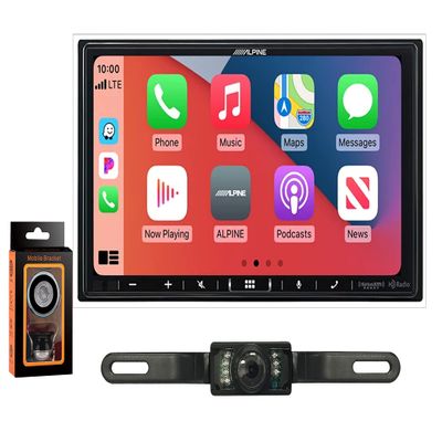 Alpine iLX-407 7" Digital Multimedia Receiver+ Absolute Rearview Camera+Absolute Mobile Holder