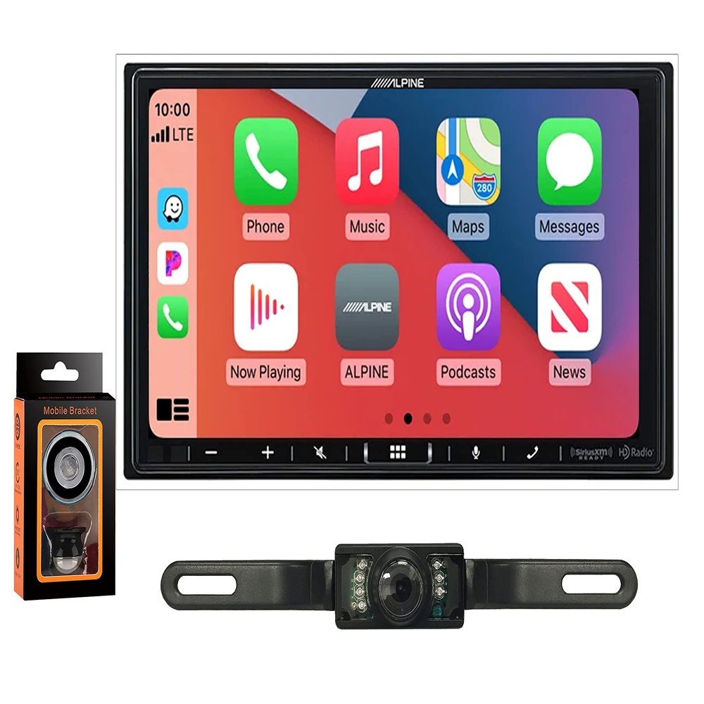 Alpine iLX-407 7" Digital Multimedia Receiver+ Absolute Rearview Camera+Absolute Mobile Holder