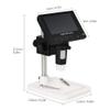 1000X Digital Microscope Electronic Video Microscope 4.3 inch LCD Soldering Microscope Phone Repair Magnifier + Metal Stand (Color : Gold) view 3