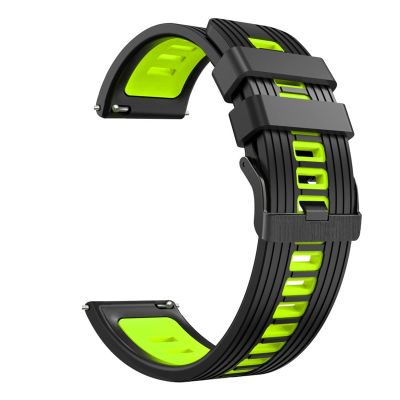GANYUU Silicone Strap Bands for Pro 3/3 GPS LTE Smart Watchband 22MM Bracelet Wrist Straps for Pro 2020 S2 E2 Correa(Style J,for Ticwatch Pro)