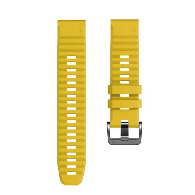 GANYUU for Garmin Watch Bands 22mm Width Soft Silicone Replacement Band Dedicated Watch Strap for Garmin Fenix 7/Fenix 5/Fenix 6/Fenix 5 Plus/Fenix 6 Pro/Forerunner 935 945 (Color : Yellow, Size : 2