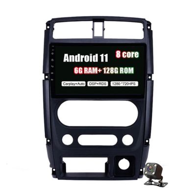 Android 11 9" IPS Touch Screen Car Stereo,Carplay RDS FM Car Radio for Suzuki Jimny 2007-2012 Support USB DSP Steering Wheel Control DAB+ OBD DSP DVR+