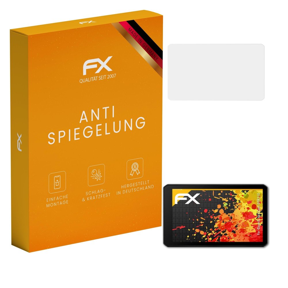 atFoliX Screen Protector compatible with Garmin dezlCam OTR710 Screen Protection Film, anti-reflective and shock-absorbing FX Protector Film (3X)