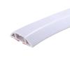 PATIKIL Floor Cord Cover Cable Protector Cable Raceway Hider 3.3ft White Self Adhesive Extension Cable Management for Home Office 0.8" W x 0.4" H view 1