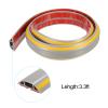 PATIKIL Floor Cord Cover Cable Protector Cable Raceway Hider 3.3ft Yellow Grey Self Adhesive Extension Cable Management for Home Office 0.55" W x 0.28" H view 3