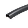 PATIKIL Floor Cord Cover Cable Protector Cable Raceway Hider 3.3ft Black Self Adhesive Extension Cable Management for Home Office 0.35" W x 0.28" H view 1