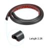 PATIKIL Floor Cord Cover Cable Protector Cable Raceway Hider 3.3ft Black Self Adhesive Extension Cable Management for Home Office 0.35" W x 0.28" H view 3