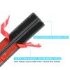 PATIKIL Floor Cord Cover Cable Protector Cable Raceway Hider 3.3ft Black Self Adhesive Extension Cable Management for Home Office 0.35" W x 0.28" H view 4