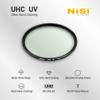 NiSi, 62mm UHC UV Protection Filter  Ultra-Slim Design with 18 Multi-Layer Coatings, Ultra Hard Coating, Nano Coating, Hydrophobic & Scratch Resistant  UHD Clarity and UV Filter for 62mm Camera Lens view 2