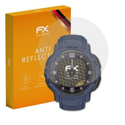 atFoliX Screen Protector compatible with Garmin Instinct Crossover Screen Protection Film, anti-reflective and shock-absorbing FX Protector Film (3X)