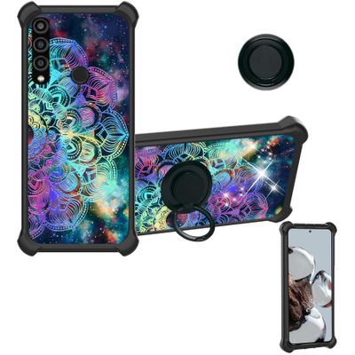 Aroepurt Orbic Myra Case Compatible with Orbic Myra 5g Phone Case Magic 5G Cover [Hard PC + Soft Silicone][Colorful Reflect Light] IMDH-HTT