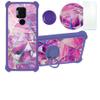ATT Maestro Plus Case Compatible with ATT Maestro Plus Phone Case Cover [with Tempered Glass Screen Protector][Hard PC + Soft Silicone][Ring Support] [Colorful Reflect Light] IMDZ-ZS view 1