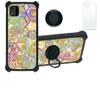 Blu Studio X10l Case Compatible with Blu Studio X10l Phone Case Cover [with Tempered Glass Screen Protector][Hard PC + Soft Silicone][Ring Support] [Colorful Reflect Light] IMDH-HSJ view 1