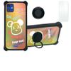 Sky Device Elite G55 Case Compatible with Sky Device Elite G55 Phone Case Cover [with Tempered Glass Screen Protector][Hard PC + Soft Silicone][Ring Support] [Golden Reflect Light] DJH-XXX view 1