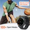 SEDSEY 1.39" IPS Screen Smart Watches for Men Rugged Tactical Fitness Tracker with Call (Answer+Dial) Heart Rate SpO2 Sleep Monitor 120+ Sport Modes Waterproof Sport Smartwatch for Android iOS view 3