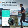 SEDSEY 1.39" IPS Screen Smart Watches for Men Rugged Tactical Fitness Tracker with Call (Answer+Dial) Heart Rate SpO2 Sleep Monitor 120+ Sport Modes Waterproof Sport Smartwatch for Android iOS view 4