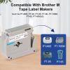 6 x Fluorescent Color Label Maker Tape Compatible with Brother Label Maker Replacement for P-Touch Label Tape 12mm 0.47Inch M-K231 M Tape Work with PT-M95 PT-90 PT-70 PT-65 PT-85 view 2