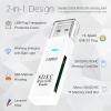 USB3.0 Micro SD Card Reader, 5Gbps 2-in-1 SD Card Reader to USB Adapter, Wansurs Memory Card Reader for SDXC, SDHC, MMC, RS-MMC, Micro SDXC, Micro SD, Micro SDHC and UHS-I Cards (1Pack White) view 3