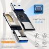 USB3.0 Micro SD Card Reader, 5Gbps 2-in-1 SD Card Reader to USB Adapter, Wansurs Memory Card Reader for SDXC, SDHC, MMC, RS-MMC, Micro SDXC, Micro SD, Micro SDHC and UHS-I Cards (1Pack White) view 4