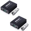 30m OM3 LC to LC Fiber Cable with 1 Pair of Fiber to Ethernet Media Converter, Gigabit Multimode SFP LC Converter, 1000Base-SX to 10/100/1000M RJ45, MMF, 850nm, up to 500m view 2
