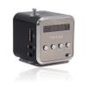 TD V26 Portable Mini Speaker,Mini Speaker Music Player Portable Support TF Card and U Disk,Mini Digital Display Screen Speaker Music Player(Black) view 1