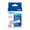Brother Genuine P-Touch TZE-N201 Tape, 9/64" (0.13") Wide Super-Narrow Non-Laminated Tape, Black on White, Recommended for Home and Indoor Use, 0.13" x 26.2' (3.5mm x 8M), Single-Pack, TZEN201 view 1