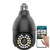 360 Degree E27 Bulb Security Camera Outdoor, Home Surveillance Cameras System with Human Motion Detection And Alarm, Two-Way Audio, Full Color Day And Night,1080p add 32g card view 1