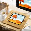 AFOOYO Wooden Tablet Drawing Stand - Portable & Adjustable 5 Angles for Laptop,Laptop Stand Riser,Compatible with 12.9/13 inch iPad Pro(3rd-6th Gen) view 2