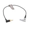 SZRMCC Locking 3.5mm TRS to Right Angle 5 Pin Timecode Cable for Deity TC-1 Arri Alexa Audio Cameras Sound Devices 633 664 688 702T 788T (Right Angle 5pin Male) view 1
