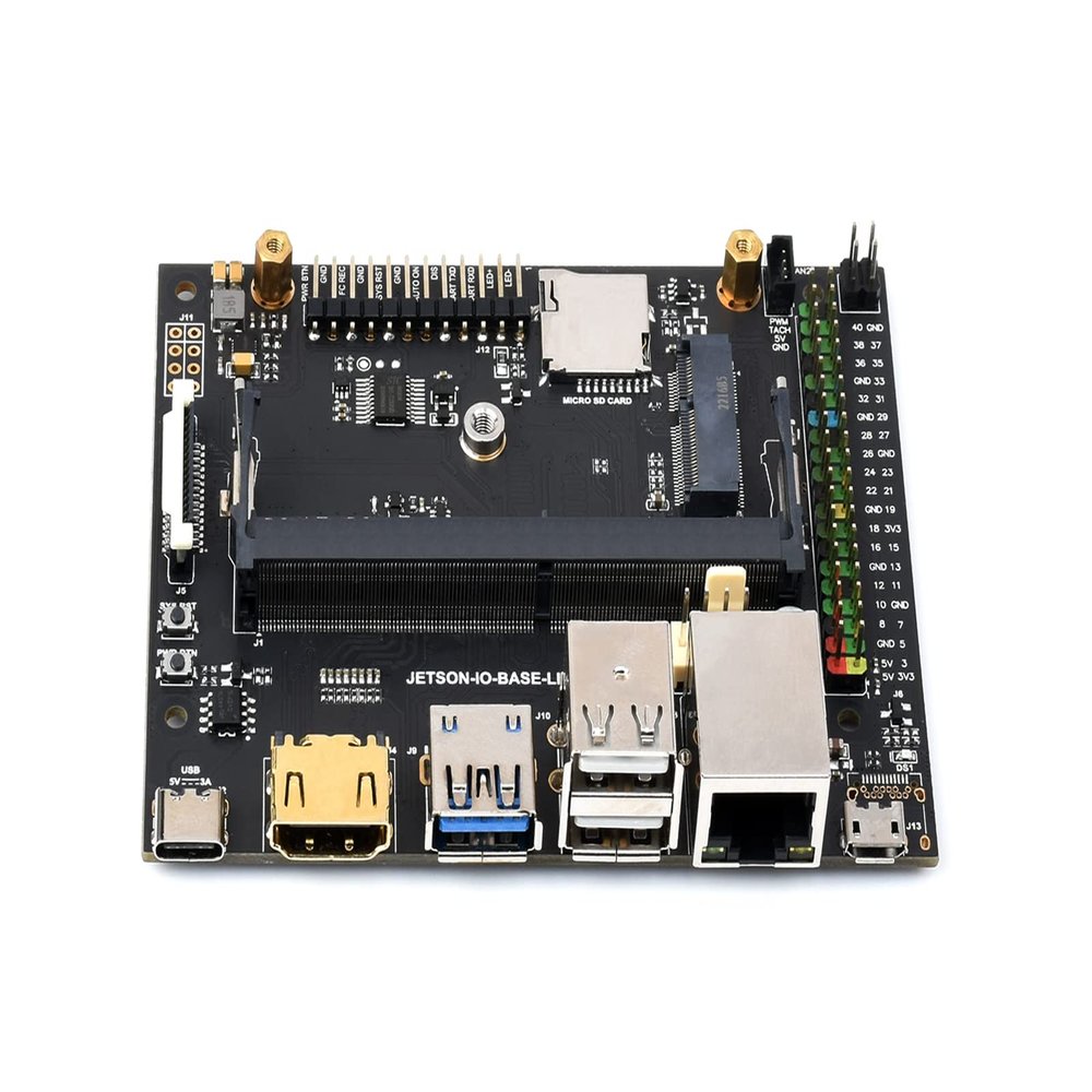 Waveshare Jetson Nano Development/Expansion Kit Lite Version, Optional Jetson Nano Core Module, with 7-inch IPS Touch Screen