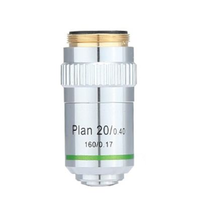 RADHAX Microscope Kit Microscope Plan Achromatic Objective Lens 4X,10X,20X,40X,100X Microscope Objectives Lens Microscope Lens Adapters (Size : 20X)