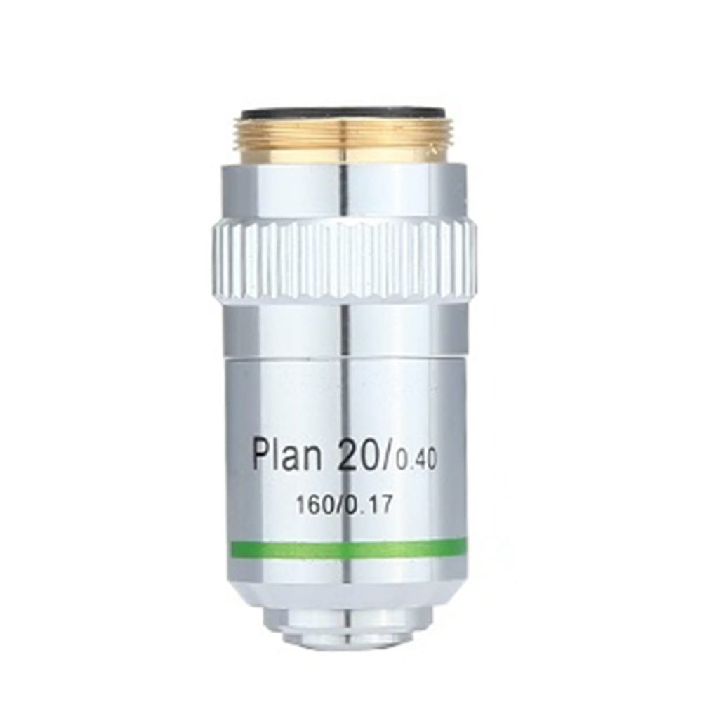 RADHAX Microscope Kit Microscope Plan Achromatic Objective Lens 4X,10X,20X,40X,100X Microscope Objectives Lens Microscope Lens Adapters (Size : 20X)