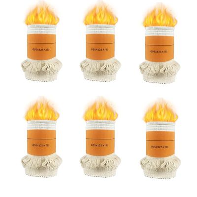 WEBUP Cotton Kerosene Wick Outdoor Kerosene Stove Wicks Replacement Kerosene Wick Efficient Heating for Tent Heater/Camping Heater (Color : 6 Wicks)