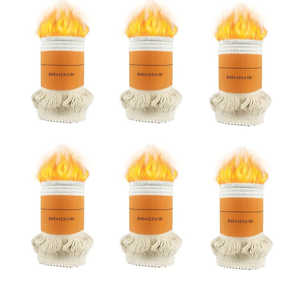 WEBUP Cotton Kerosene Wick Outdoor Kerosene Stove Wicks Replacement Kerosene Wick Efficient Heating for Tent Heater/Camping Heater (Color : 6 Wicks)