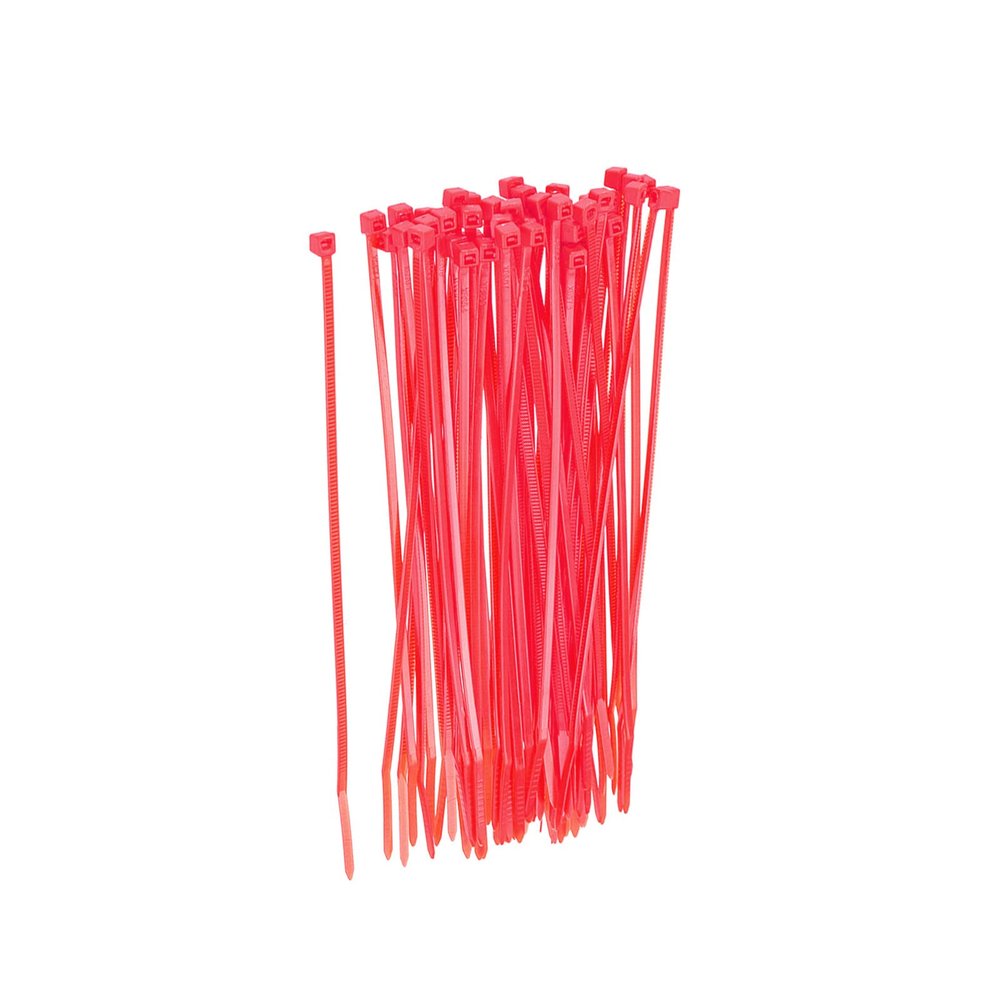 Rebower Cable Zip Ties Nylon Cable Wraps, [for Home, Garage and Daily Use] - 6x0.1 Inch/Pink / 120Pcs