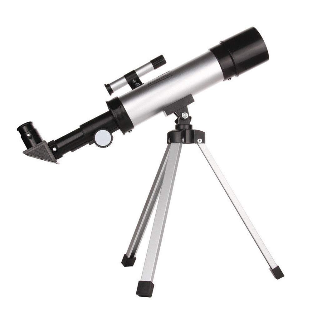 EXCEI Monocular Spotting Refractor Astronomical Telescope 360x50mm w/Tripod Telescope (j-Black, One Size)