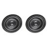 DMiotech 2 Pack 0.5W 8 Ohm 27mm Diameter DIY Magnetic Speaker Round Type Internal Replacement Loudspeaker for Building Intercom Black view 1