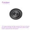 DMiotech 2 Pack 0.5W 8 Ohm 27mm Diameter DIY Magnetic Speaker Round Type Internal Replacement Loudspeaker for Building Intercom Black view 4