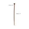 Rebower Cable Zip Ties Nylon Cable Wraps, [for Home, Garage and Daily Use] - 4x0.1 Inch/Brown / 100Pcs view 2
