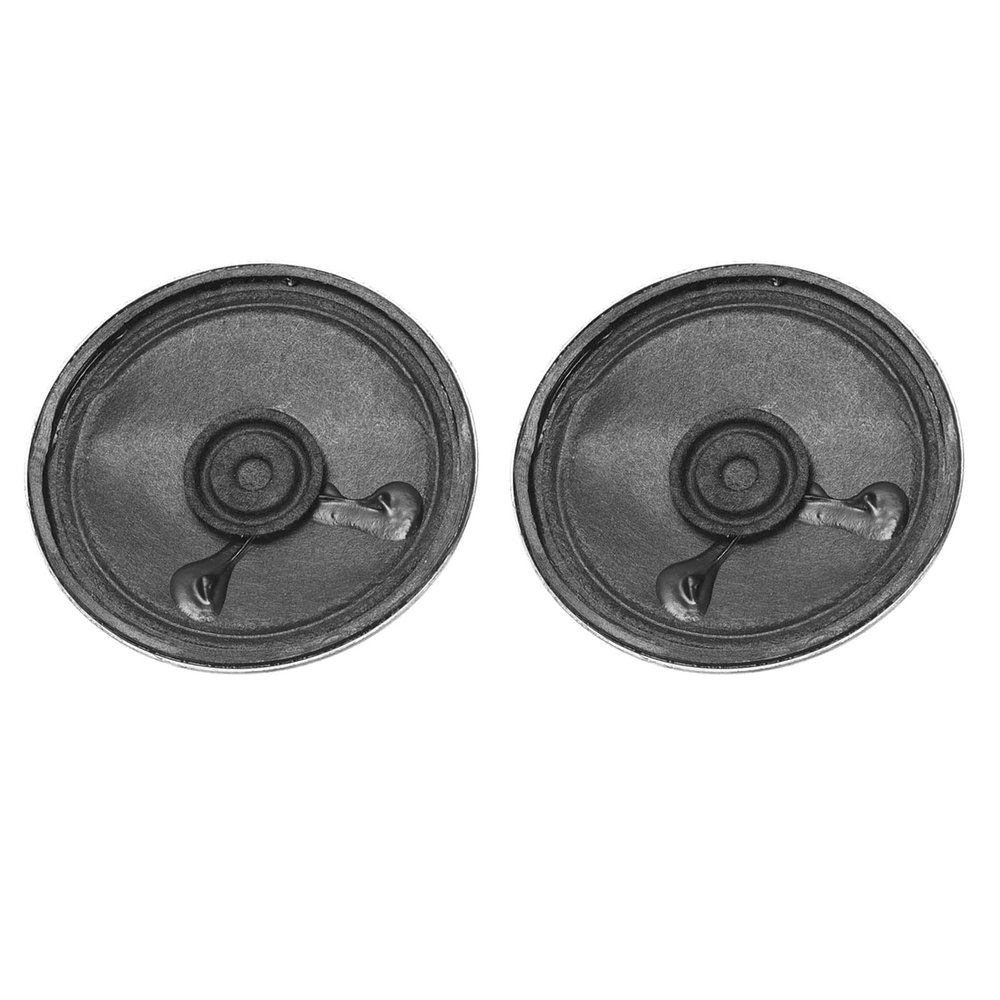DMiotech 2 Pack 2W 8 Ohm 50mm Diameter DIY Magnetic Speaker Round Shape Internal Replacement Loudspeaker for DIY Speaker Black