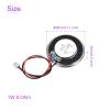 DMiotech 2 Pack 1W 8 Ohm 28mm Diameter DIY Magnetic Speaker Round Type Internal Replacement Loudspeaker with PH2.0/1.25mm-2P Terminal Line for Electronic view 3