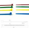 Autobar 334C Pack of 12 Multi-Purpose Cable Ties 295mm x 4.8mm - Perfect for Home, Garage, Office & Workshop - Multi-Coloured view 4