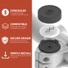 Blackbrush Airtag Bike Mount - Hidden Holder for Airtag & Tile Sticker, Anti-Theft Bicycle Tracker Cap view 2