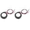DMiotech 2 Pack 1W 8 Ohm 18mm Diameter Mini DIY Magnetic Speaker Internal Replacement Loudspeaker with Wire for Mobile Phone Black view 1