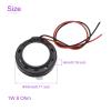 DMiotech 2 Pack 1W 8 Ohm 18mm Diameter Mini DIY Magnetic Speaker Internal Replacement Loudspeaker with Wire for Mobile Phone Black view 3