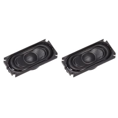 DMiotech 2 Pack 1W 8 Ohm 16mm X 36mm DIY Magnetic Speaker Square Type Internal Replacement Loudspeaker for Laptop Black