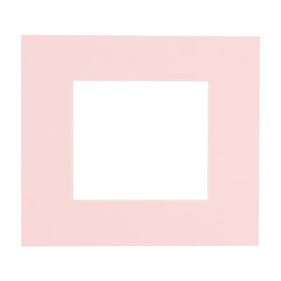 CountryArtHouse Soft Pink Acid Free 20x20 Square Picture Frame Mat with White Core Bevel Cut for 16x16 Pictures - Fits 20x20 Frame - Pack of 1 Matboard