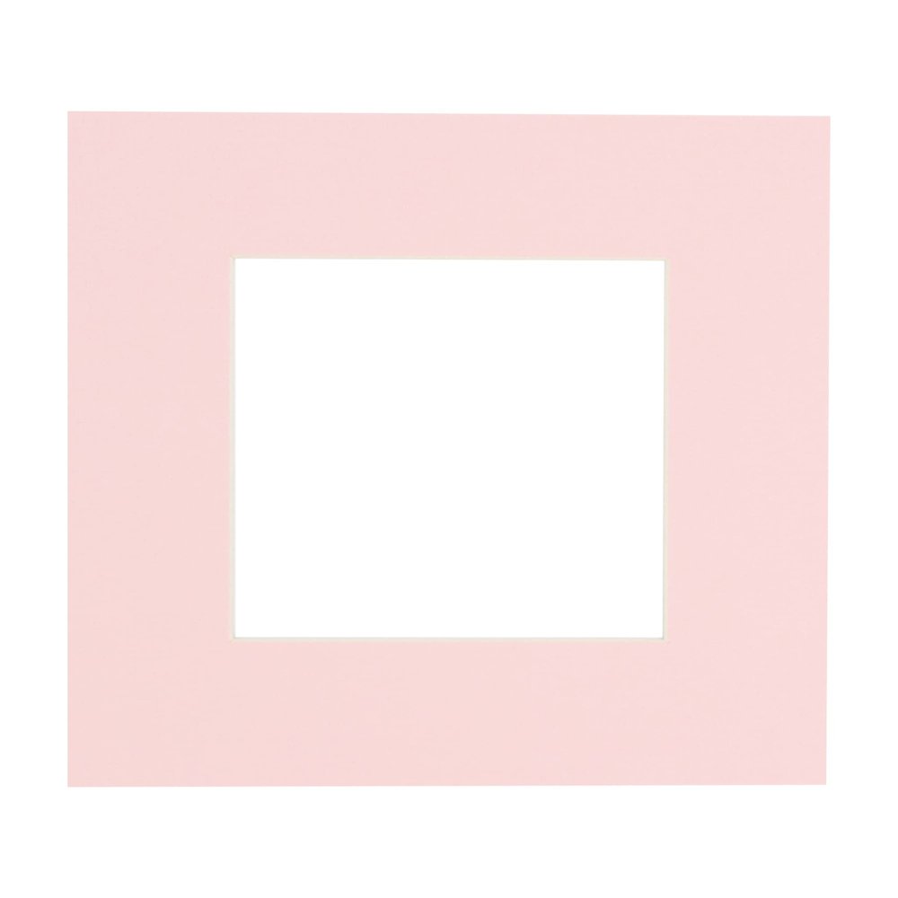 CountryArtHouse Soft Pink Acid Free 20x20 Square Picture Frame Mat with White Core Bevel Cut for 16x16 Pictures - Fits 20x20 Frame - Pack of 1 Matboard